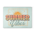 Glass Cutting Board – 'Life Is Better at the Beach' Sea Turtle Coastal Kitchen Decor