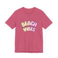 Beach Vibes T-Shirt — Pastel Retro Graphic Tee