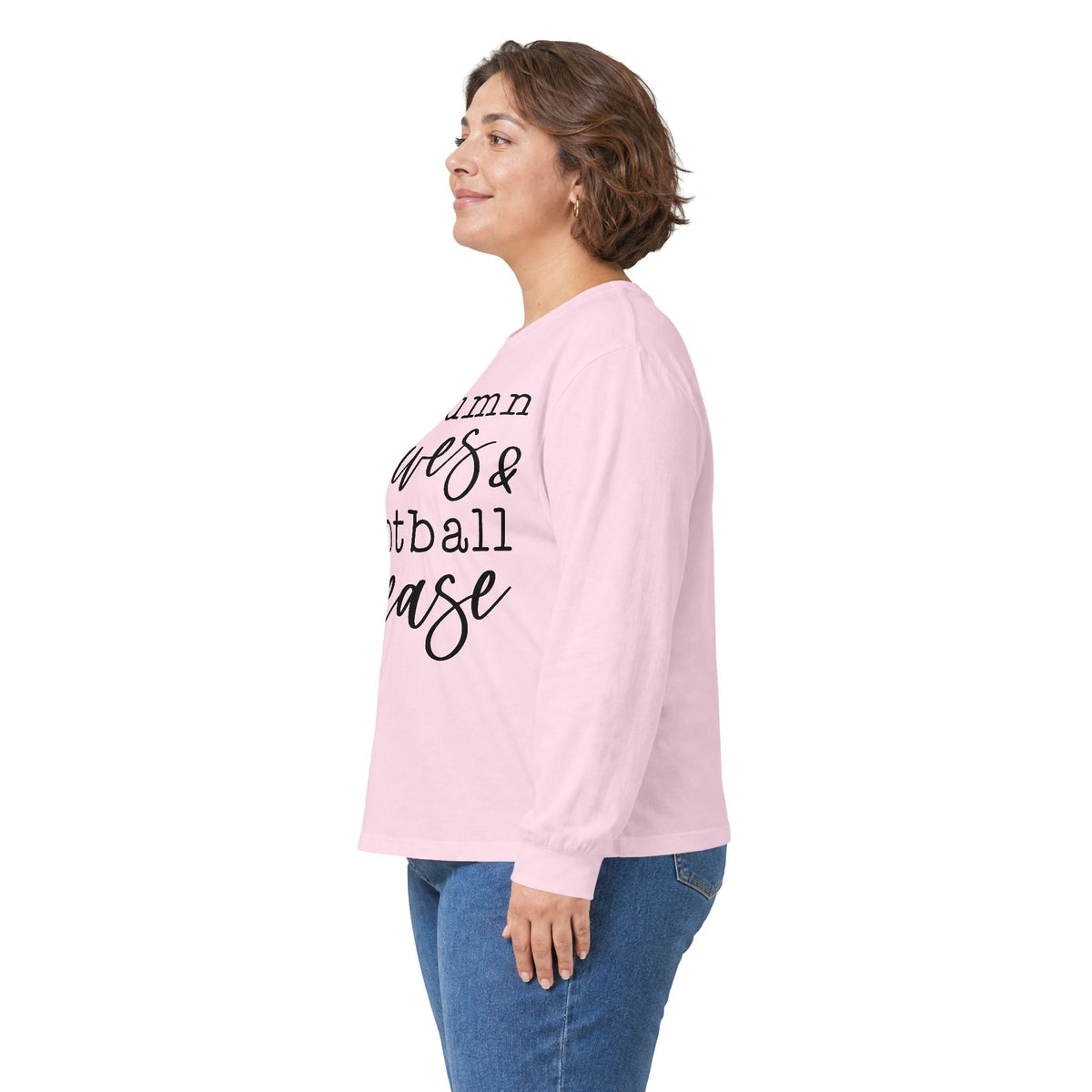 Autumn Leaves & Football Please Long Sleeve Tee