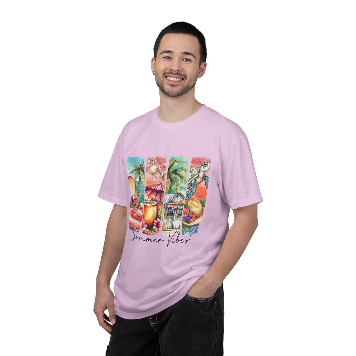 Summer Vibes T-Shirt — Tropical Beach Graphic Tee