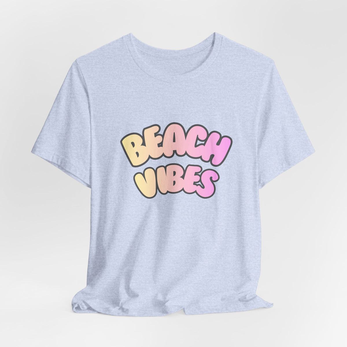 Beach Vibes T-Shirt — Pastel Retro Graphic Tee