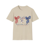 Patriotic Red White & Blue Bow T-Shirt