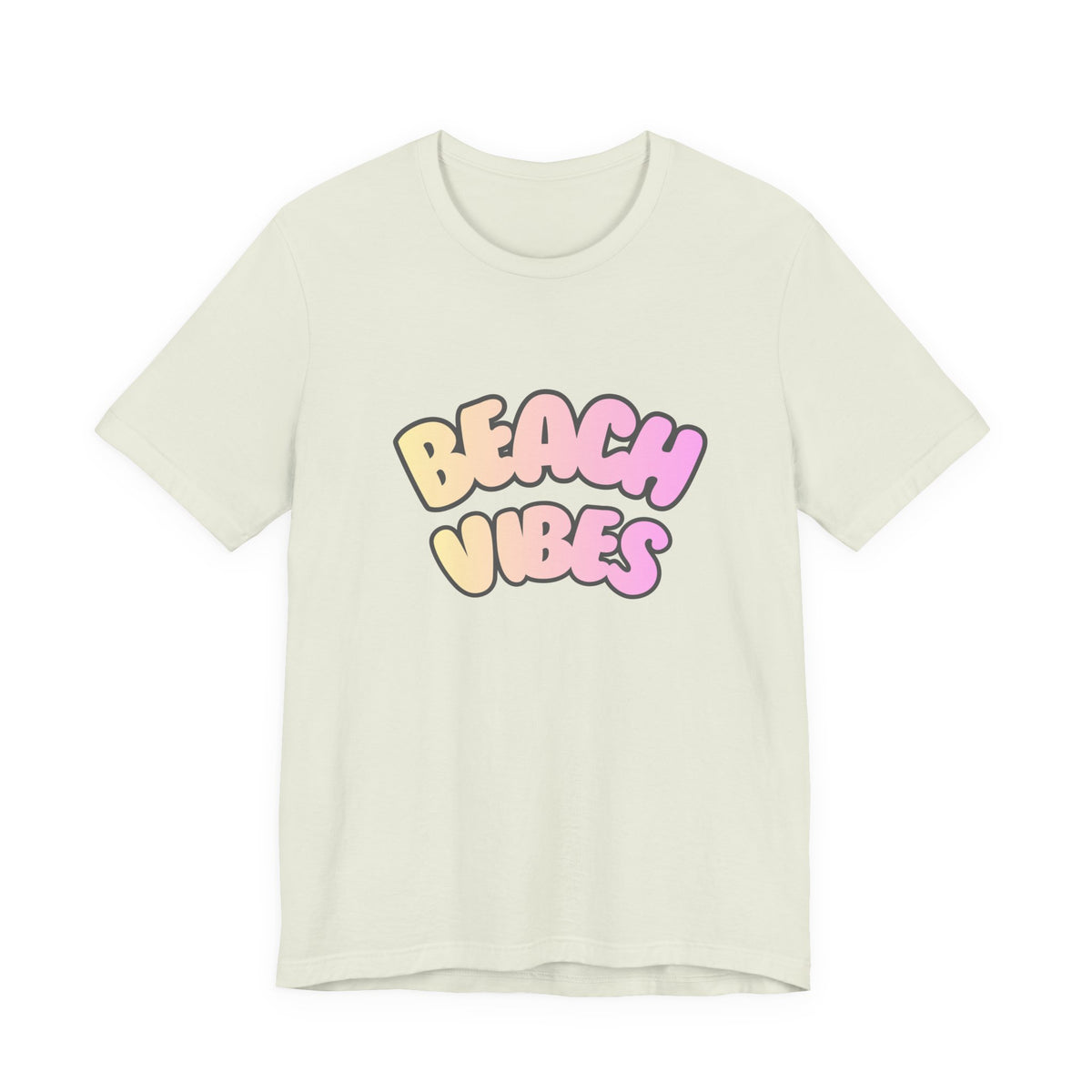 Beach Vibes T-Shirt — Pastel Retro Graphic Tee