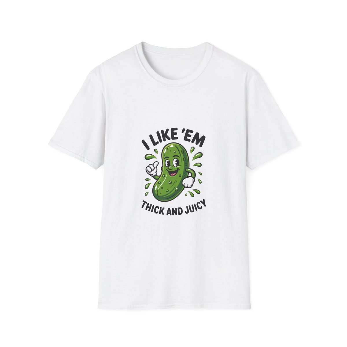 I Like 'Em Pickle T-Shirt — Cute Cartoon Pickle Graphic Tee