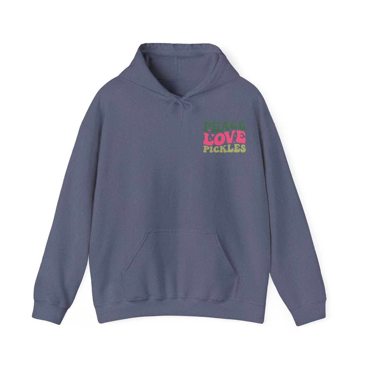 Peace Love Pickles Hoodie — Retro Groovy Graphic Hoodie