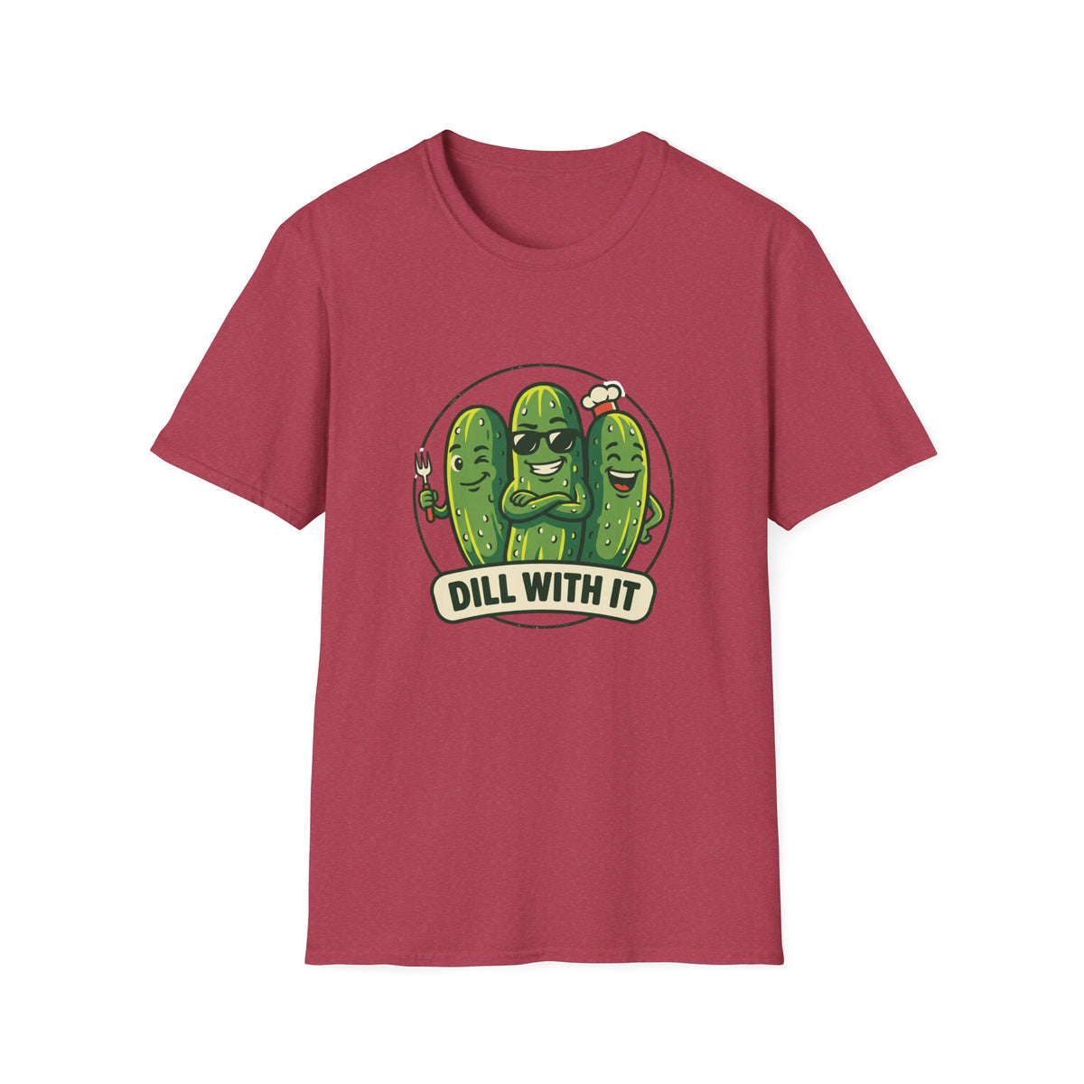 Dill With It T-Shirt — Funny Pickle Graphic Tee