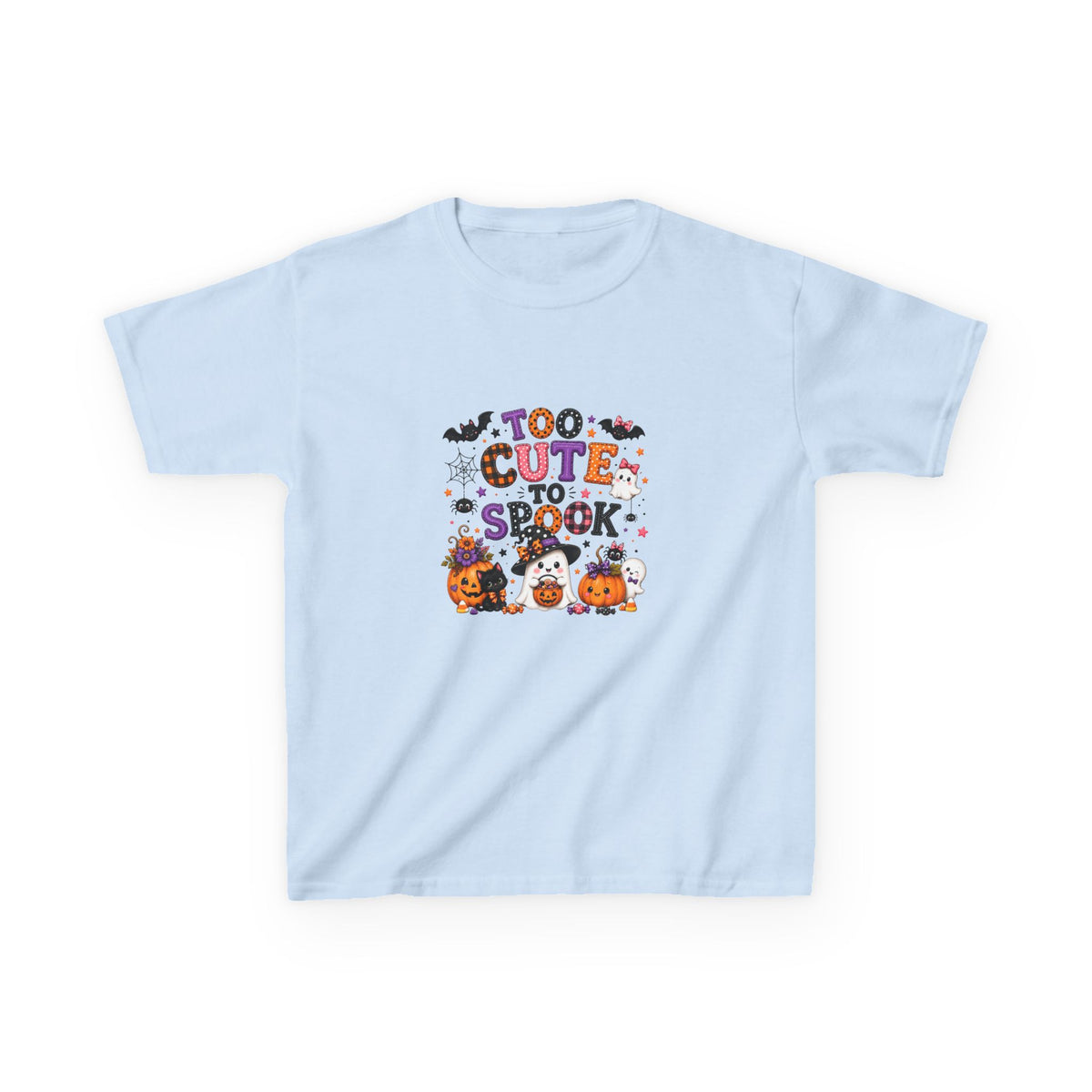 Kids Halloween T‑Shirt — "Too Cute to Spook" Trick‑or‑Treat Tee