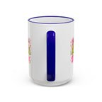 Dill With It Mug — Cute Pickle Jar Coffee Cup (Accent Rim & Handle)
