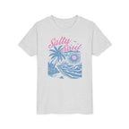 Kids Tee - "Salty Soul" Pastel Beach Palm Graphic