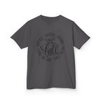 Kids 'Hello Fall' Tee — Playful Pumpkin & Autumn Words