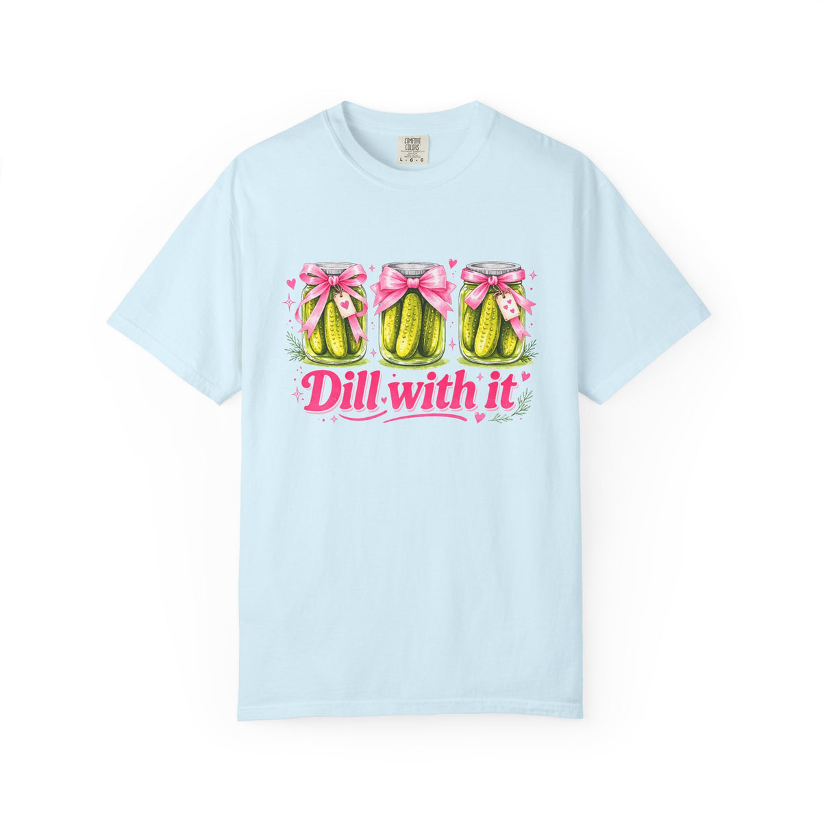 Dill With It T-Shirt — Cute Pickle Graphic Tee for Foodie & Mom Gifts
