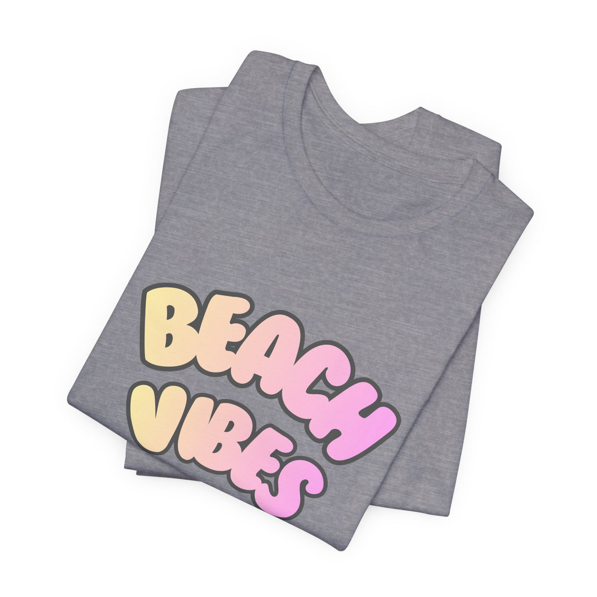 Beach Vibes T-Shirt — Pastel Retro Graphic Tee