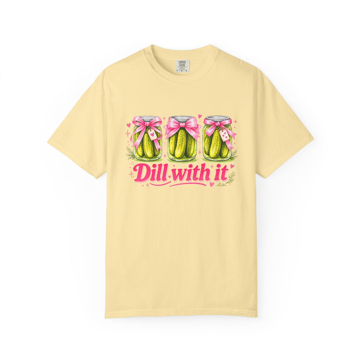 Dill With It T-Shirt — Cute Pickle Graphic Tee for Foodie & Mom Gifts