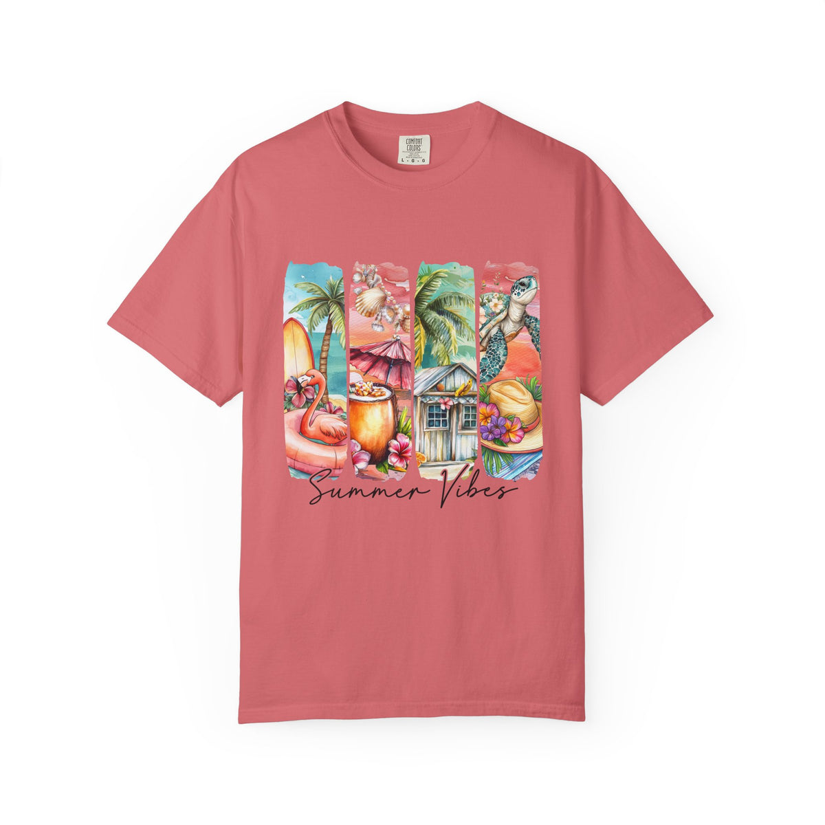 Summer Vibes T-Shirt — Tropical Beach Graphic Tee