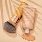 Tarte the Buffer Airbrush Finish Foundation Brush – Blending Brush for Cream, Liquid or Powder Makeup, Buildable Coverage & Seamless Application for Flawless Finish, Vegan & Cruelty-Free, Full Size