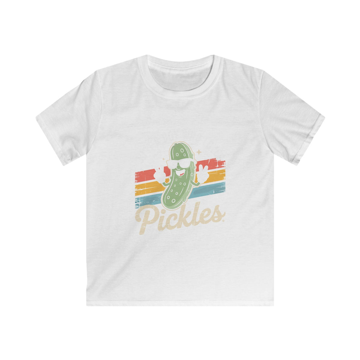 Kids Tee — Retro Dancing Pickle "Pickles" Shirt