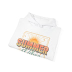 Summer Vibes Hoodie — Retro Sunset Graphic Pullover