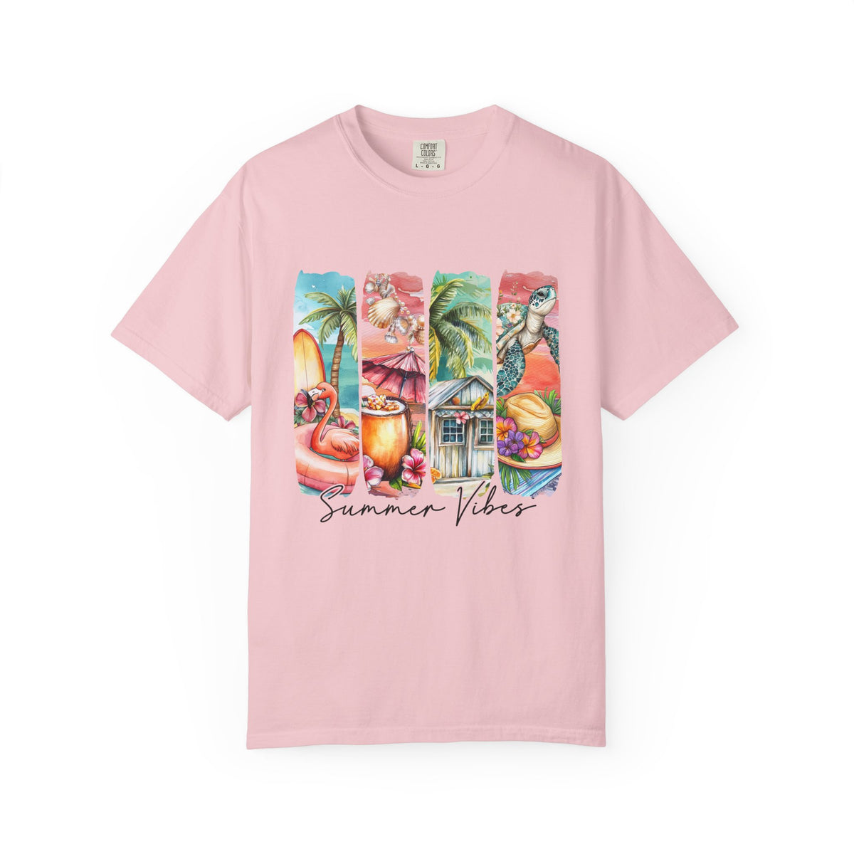 Summer Vibes T-Shirt — Tropical Beach Graphic Tee