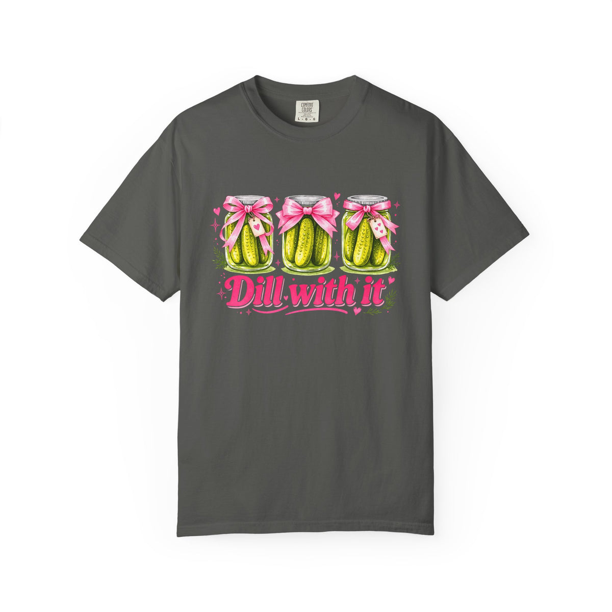 Dill With It T-Shirt — Cute Pickle Graphic Tee for Foodie & Mom Gifts
