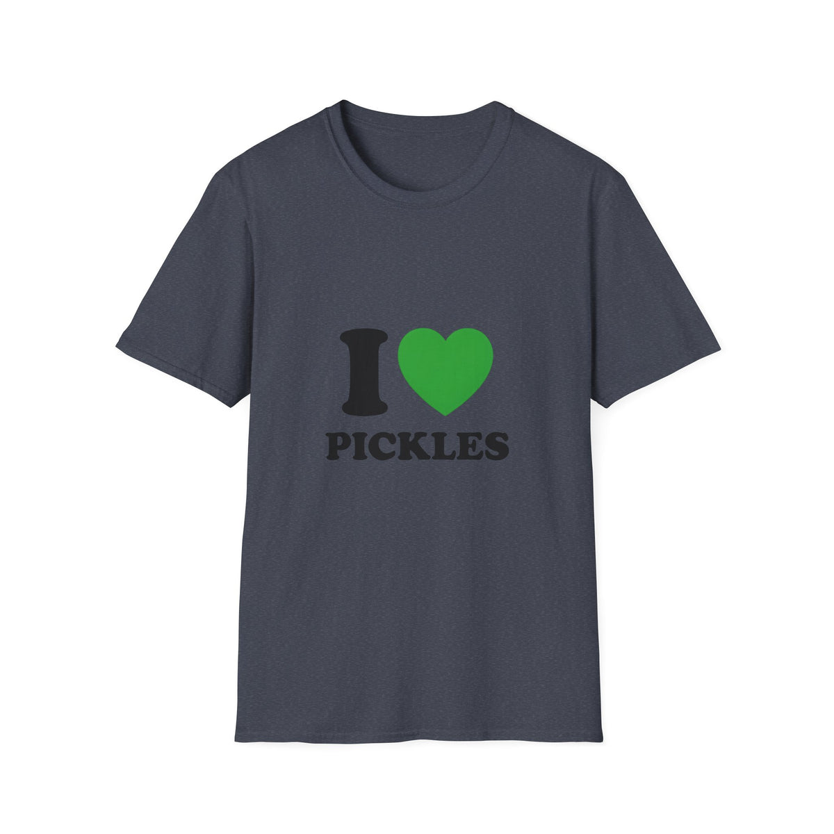 T-Shirt — "I  Pickles" Graphic Tee (Green Heart)