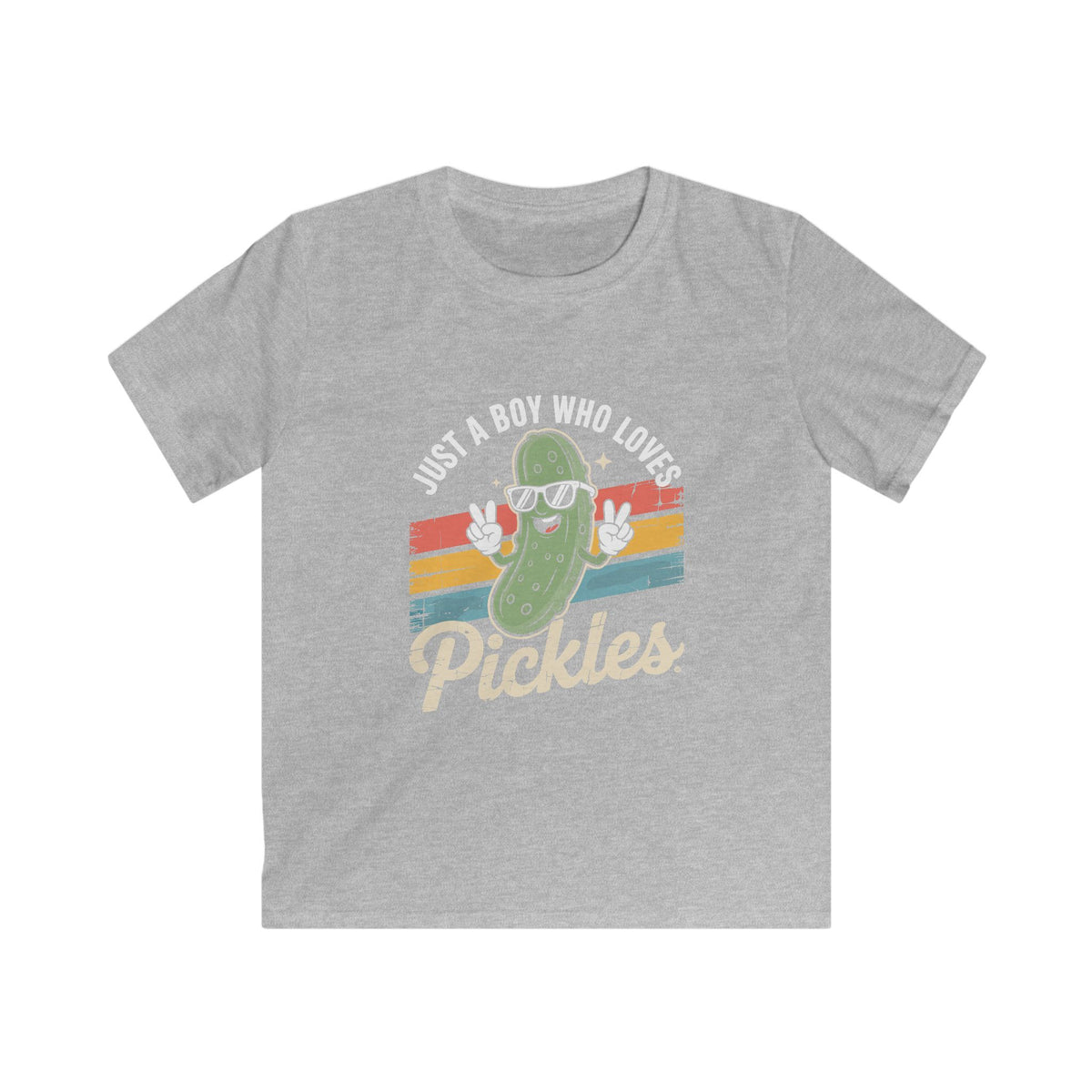 Kids Tee — Retro Dancing Pickle "Pickles" Shirt