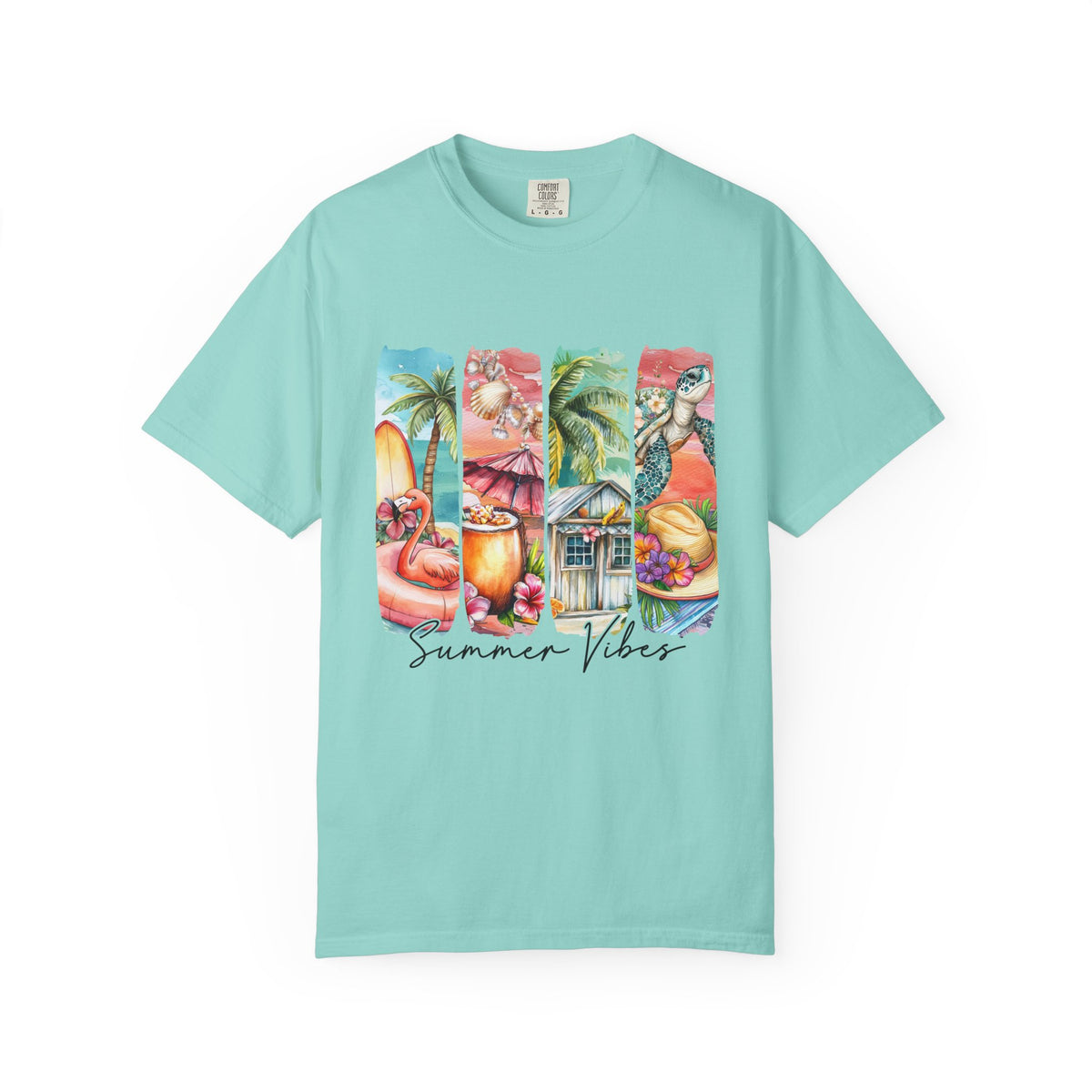 Summer Vibes T-Shirt — Tropical Beach Graphic Tee