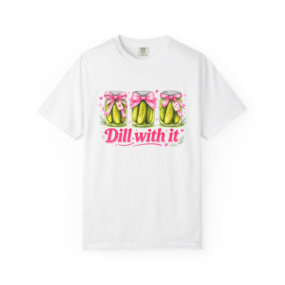 Dill With It T-Shirt — Cute Pickle Graphic Tee for Foodie & Mom Gifts
