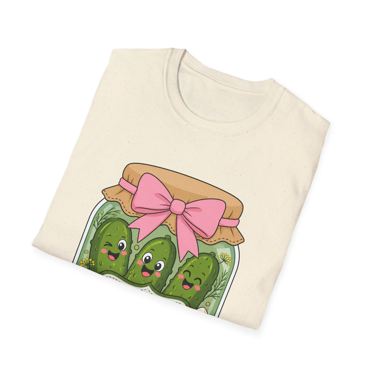 Adult - Unisex Tee - Dill With It Cute Pickle Jar Graphic Tee