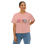 Summer Vibe Boxy Tee — "Take Me Where Summer Never Ends"