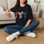 Patriotic Red White & Blue Bow T-Shirt