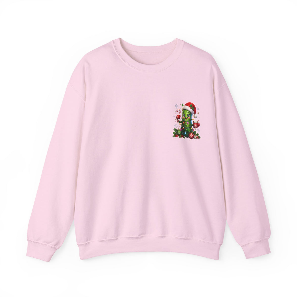 Christmas Cactus Sweatshirt — Cute Santa Hat Holiday Crewneck