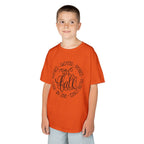Kids 'Hello Fall' Tee — Playful Pumpkin & Autumn Words