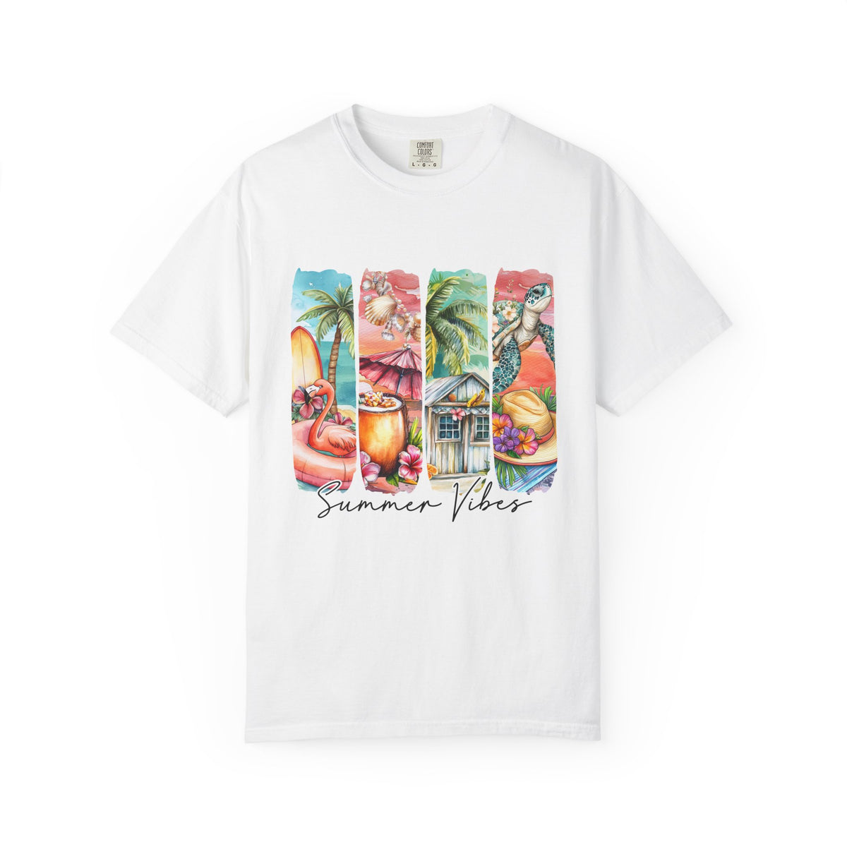 Summer Vibes T-Shirt — Tropical Beach Graphic Tee