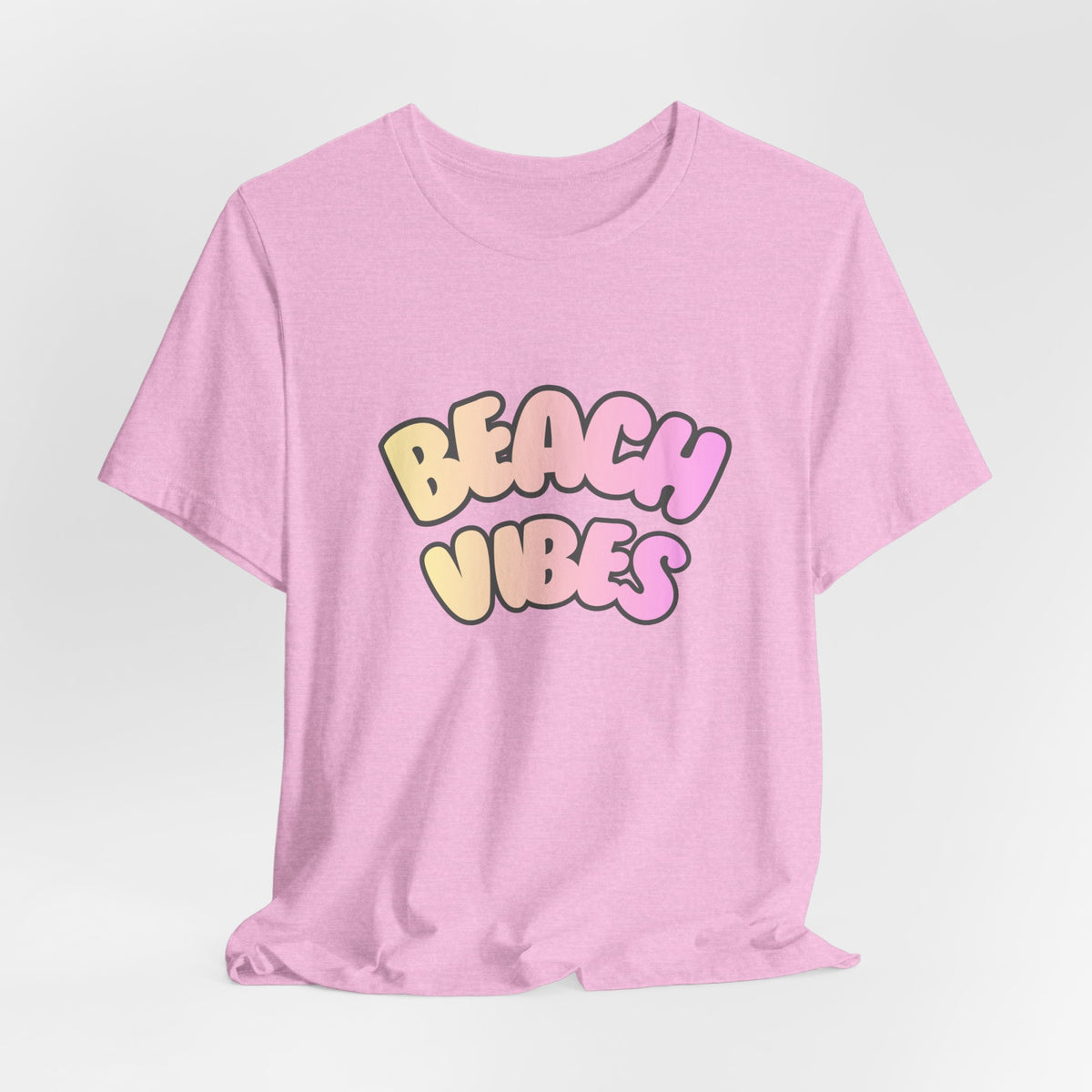Beach Vibes T-Shirt — Pastel Retro Graphic Tee