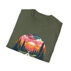 Country Roads Sunset T-Shirt — 'Country Roads Take Me Home' Retro Nature Tee