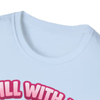 T-Shirt — Cute Kawaii Pickle Jar Design "Dill With It! Pickle Time!" | Funny Foodie Tee