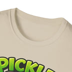Adult Unisex Pickle Time T-Shirt — Cute Cartoon Pickle Jar Tee