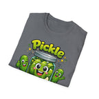 Pickle Time T-Shirt — Cute Cartoon Pickle Jar Graphic Tee