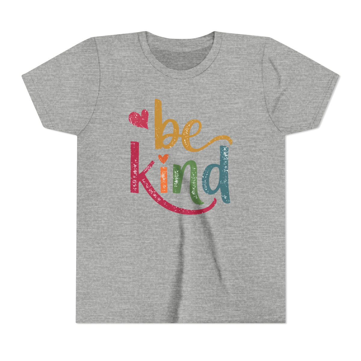 Kids Tee — 'Be Kind' Colorful Heart Graphic