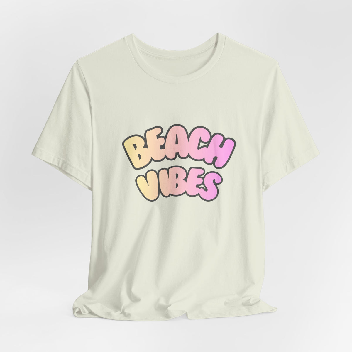 Beach Vibes T-Shirt — Pastel Retro Graphic Tee