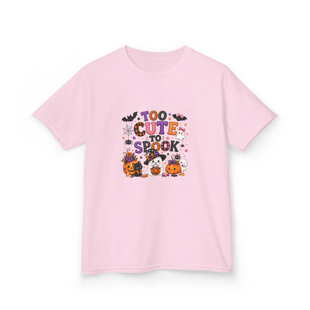 Kids Halloween T‑Shirt — "Too Cute to Spook" Trick‑or‑Treat Tee
