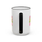 Dill With It Mug — Cute Pickle Jar Coffee Cup (Accent Rim & Handle)