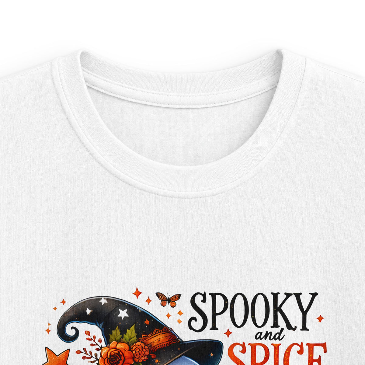 Kids Halloween Tee — "Spooky, Spice & Everything Nice" Ghost Pumpkin Shirt