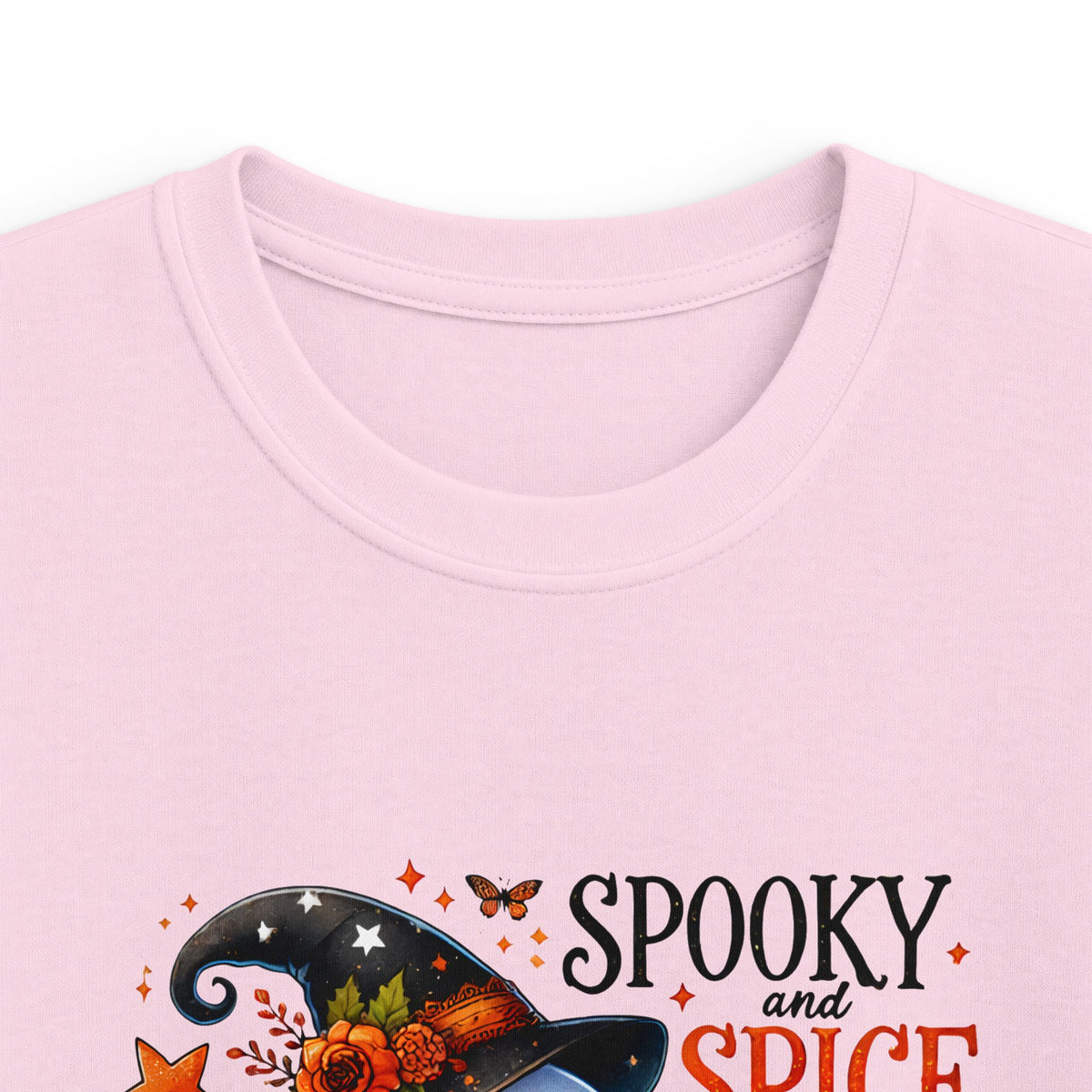Kids Halloween Tee — "Spooky, Spice & Everything Nice" Ghost Pumpkin Shirt