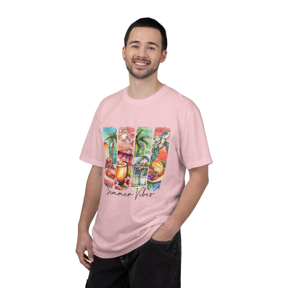 Summer Vibes T-Shirt — Tropical Beach Graphic Tee