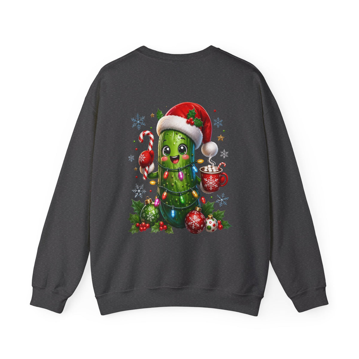 Christmas Cactus Sweatshirt — Cute Santa Hat Holiday Crewneck