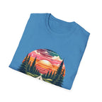 Country Roads Sunset T-Shirt — 'Country Roads Take Me Home' Retro Nature Tee