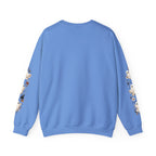 Ghost & Sunflower Crewneck Sweatshirt — Spooky Autumn Floral Pullover