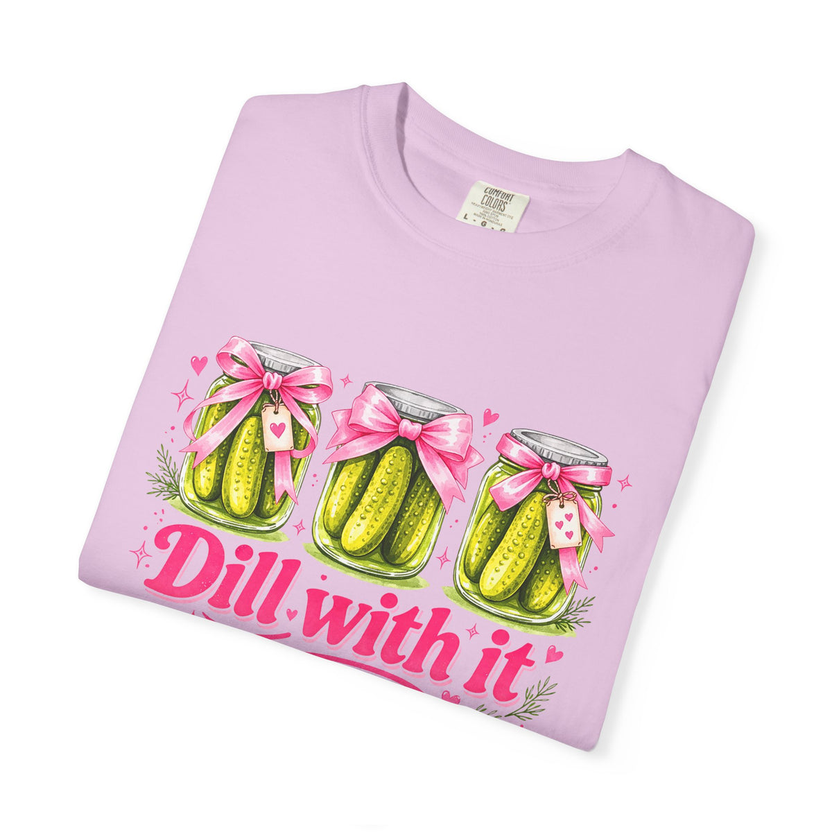 Dill With It T-Shirt — Cute Pickle Graphic Tee for Foodie & Mom Gifts