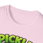 Adult Unisex Pickle Time T-Shirt — Cute Cartoon Pickle Jar Tee